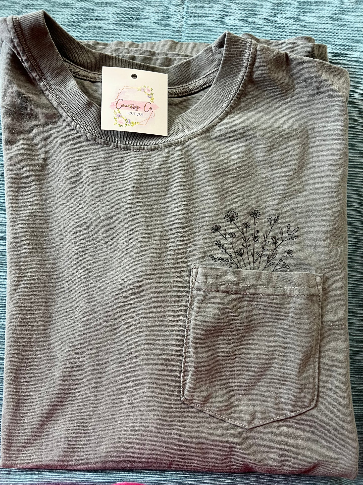 Floral Pocket T-Shirt