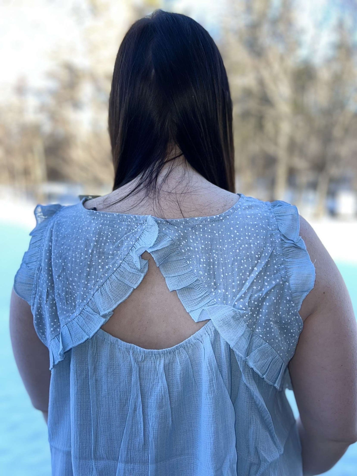 Frilled Cut Out Back