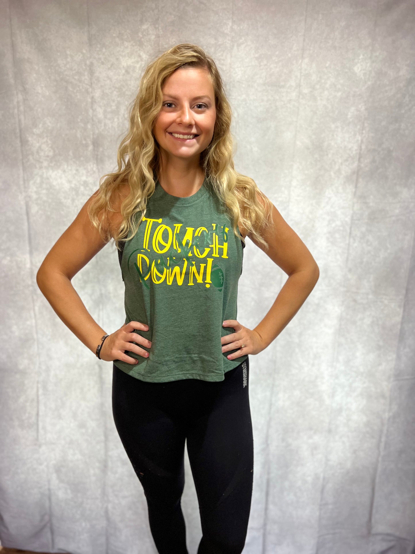 Crop Tank Top with Touchdown Logo