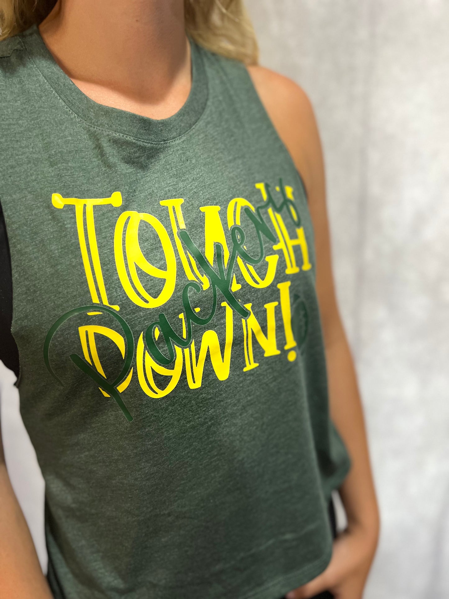 Crop Tank Top with Touchdown Logo