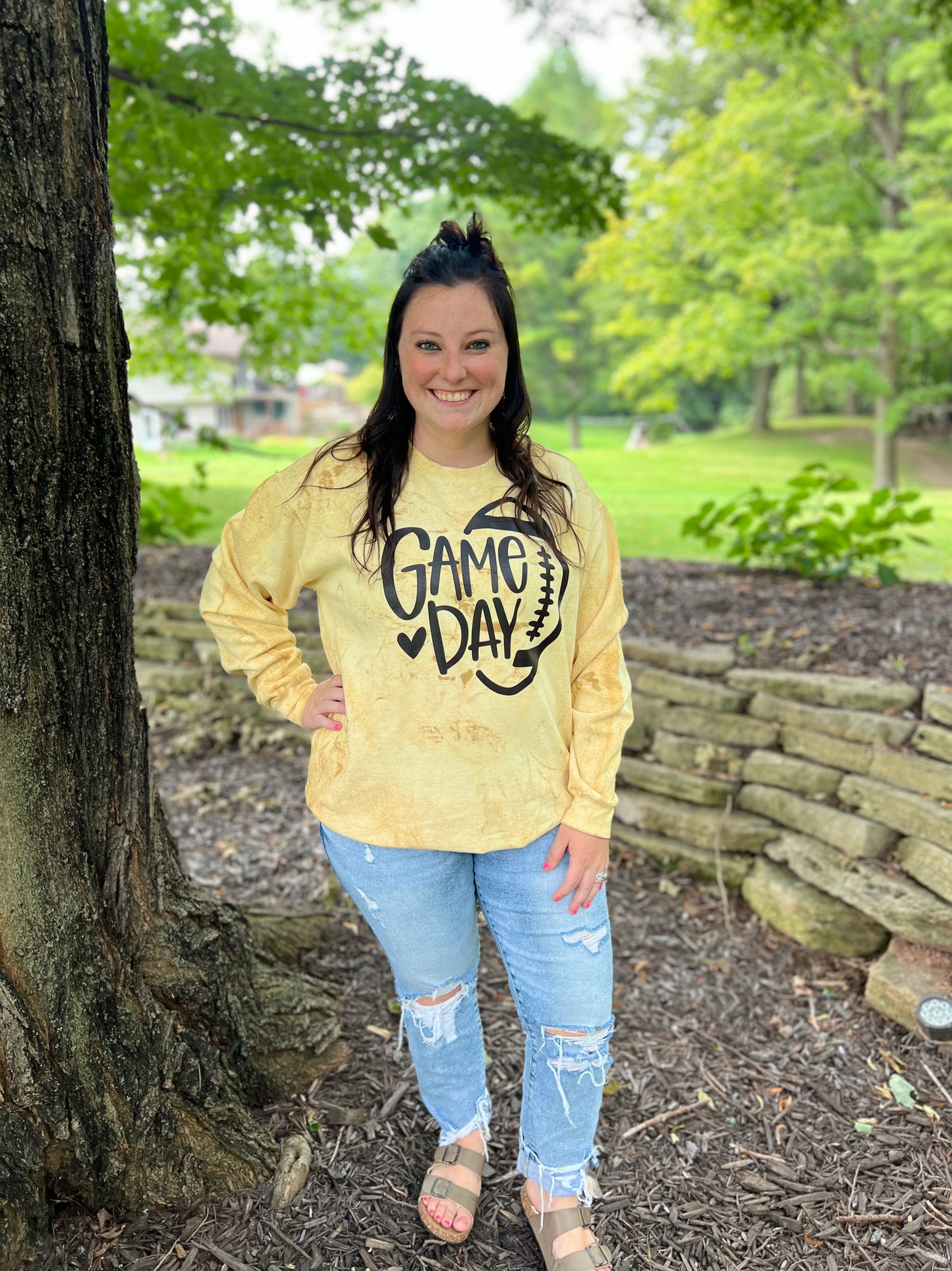 Yellow Game Day Crewneck