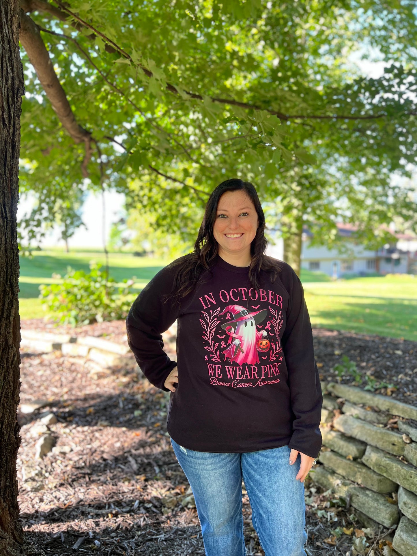 Ghost Breast Cancer Sweatshirt