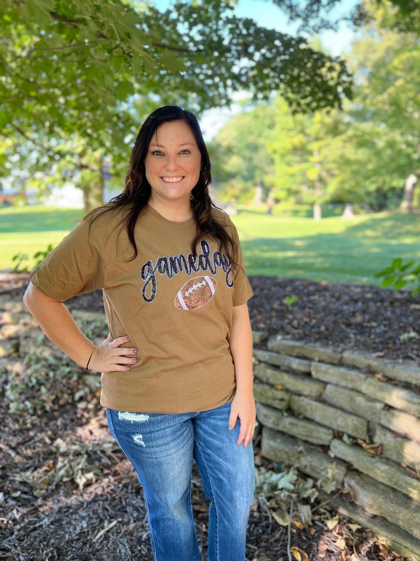 Game Day Dark Caramel T-Shirt