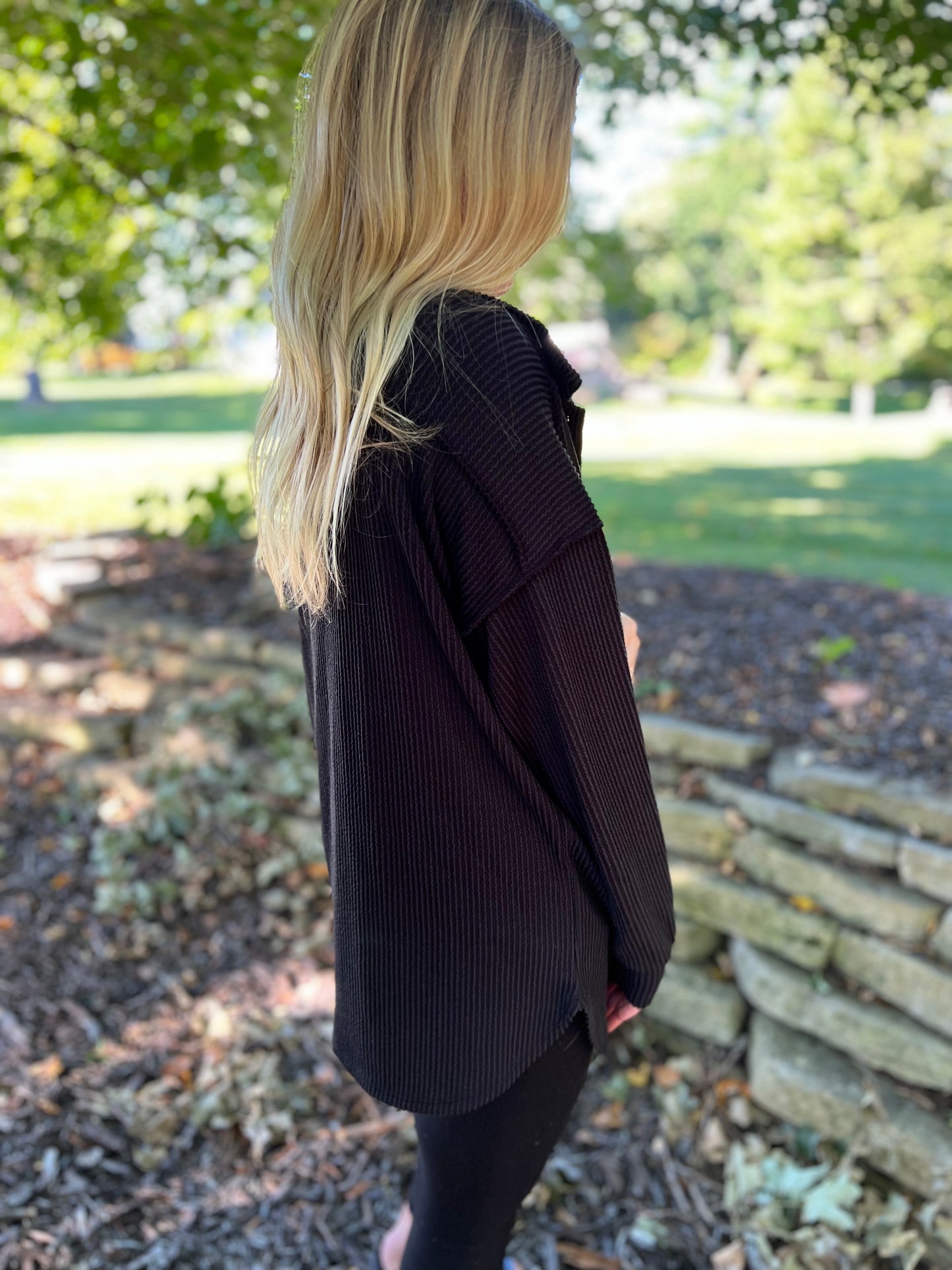 Black Button Down Sweater