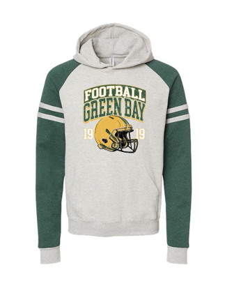 Vintage Varsity Hoodie- Green