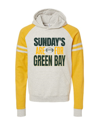 Vintage Varsity Hoodie- Mustard